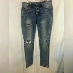 Women’s KanCan Estilo button up skinny jeans